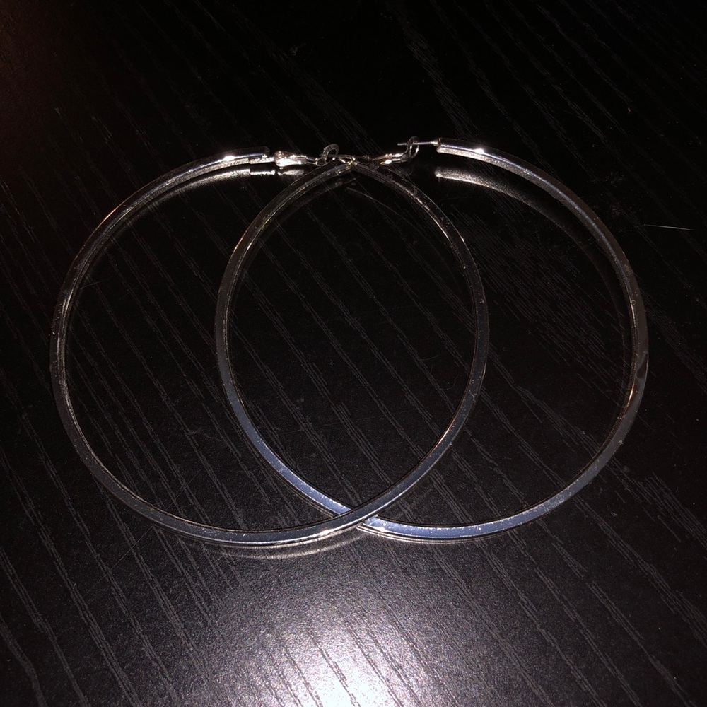Silver hoops